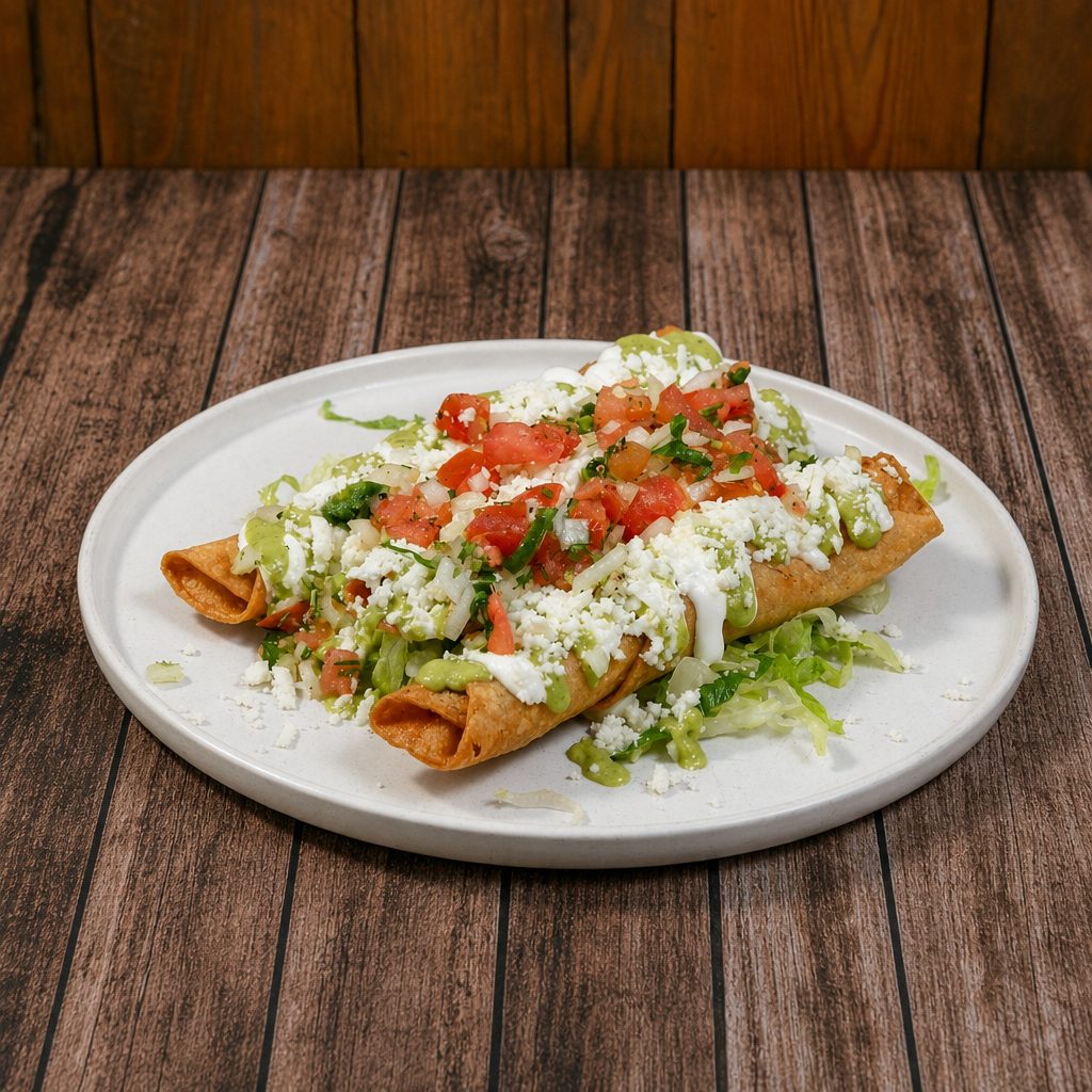Chicken Flautas.