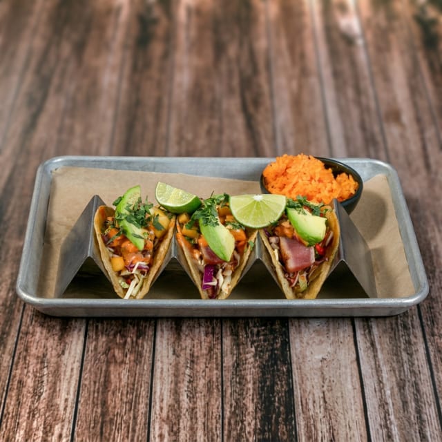 Seared Tuna Tacos.