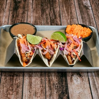 Mexican Seasoned Fried Chicken Taco